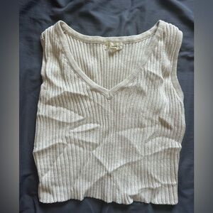 La Hearts Ivory Knit Top
